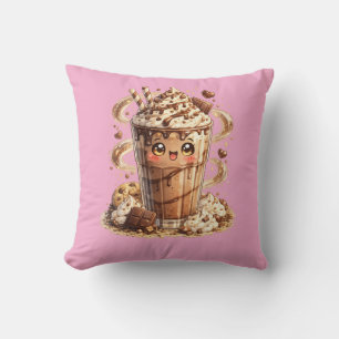 Coussin Kawaii Milkshake au Chocolat