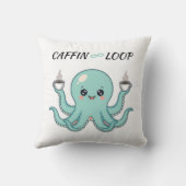 Coussin Kawaii Octopus Pillow – Caffin Loop Coffee Vibes (Verso)