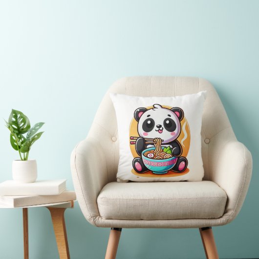 Coussin Kawaii Panda (Chaise)
