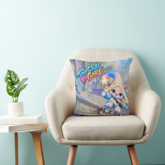 Coussin Kawaii "Too Chill To Care" | Déco Cosy