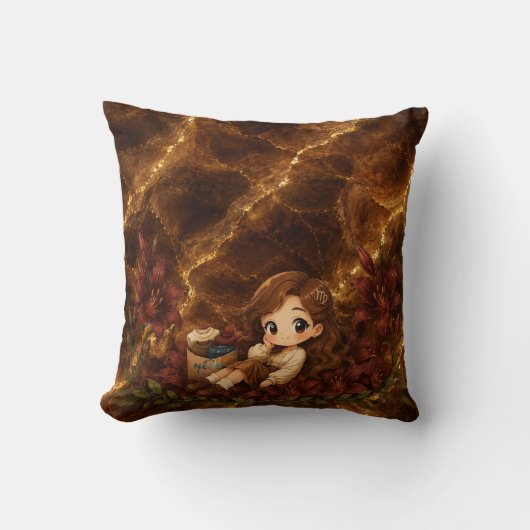 Coussin Kawaii Zodiac Neos Vierge (Recto)