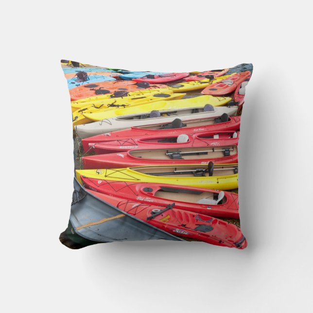 Coussin Kayaks coloré (Recto)