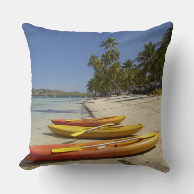 Coussin Kayaks sur la plage, Plantation Island Resort (Recto)