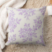 Coussin Kaye and Summer Lavender Flowers (Couverture)