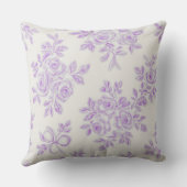 Coussin Kaye and Summer Lavender Flowers (Verso)