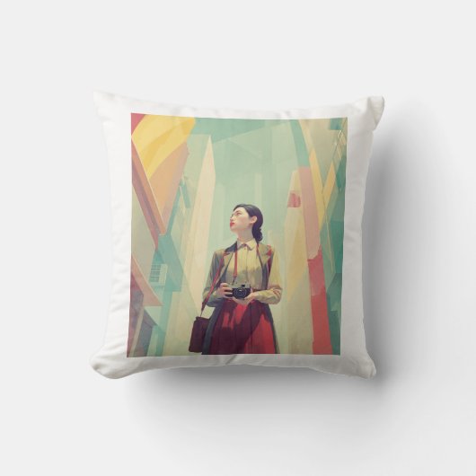 Coussin Kazuko photographe (Recto)