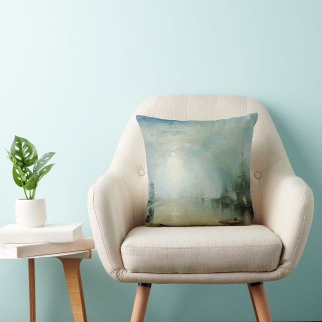 Coussin Keelmen Height Coals, Lune par Joseph Turner (Chaise)