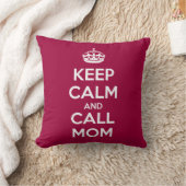 Coussin Keep Calm and Call Mom (Couverture)