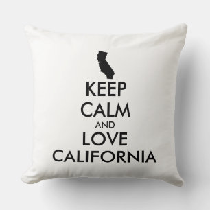 Coussin KEEP CALM et LOVE CALIFORNIA
