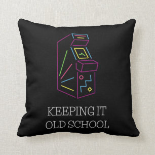 Coussin Keeping It Old School - Cabinet Arcade