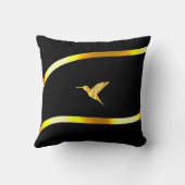 Coussin Keepsaké 25e anniversaire de Mariage d'or noir cad (Verso)