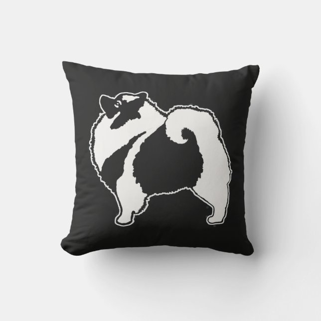 Coussin Keeshond Graphics - Cute Original Chig Art (Recto)