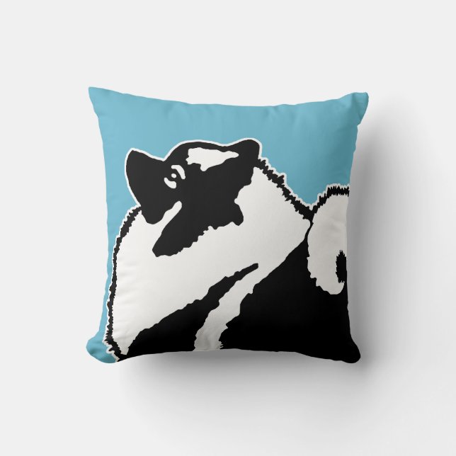Coussin Keeshond Graphics - Cute Original Chig Art (Recto)
