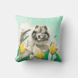 Coussin Keeshony in Tulips Peinture mignonne Original Chie