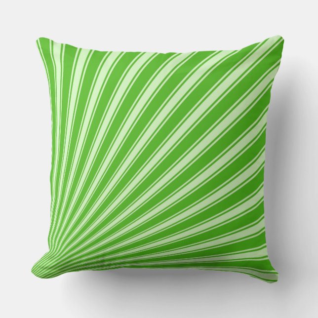 Coussin Kelly green Funky Sun Rays Arrière - plan (Recto)