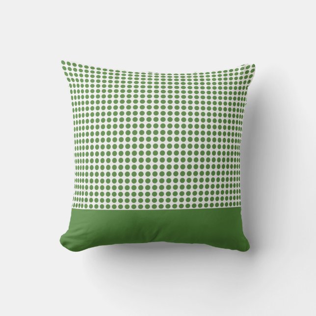 Coussin Kelly Green Motif Pois (Recto)