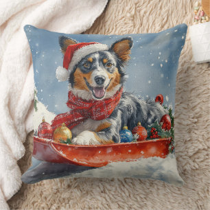 Coussin Kelpie australien en traîneau Laissez tomber la ne