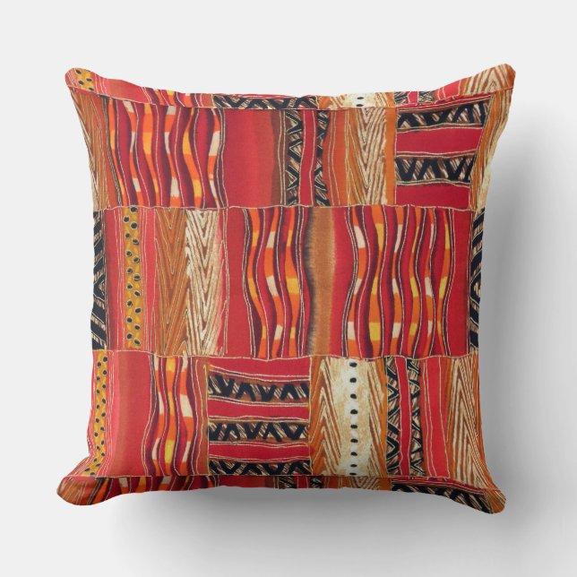 Coussin Kente Sunrise (Recto)