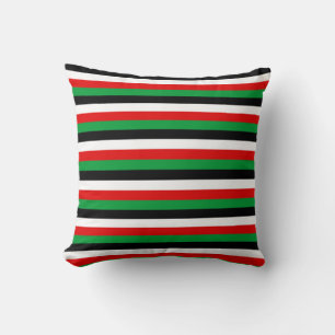 Coussin Kenya Jordanie Iraq Koweït drapeau rayures lignes