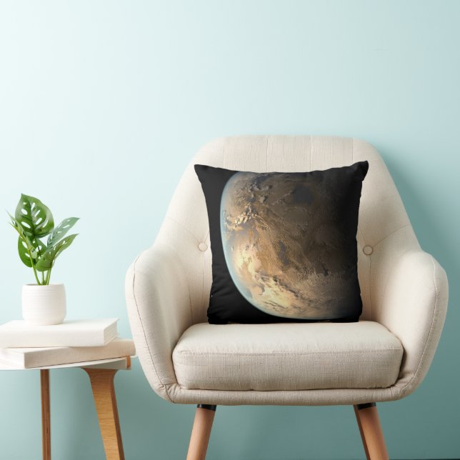 Coussin Kepler-186f Orbitant Une Étoile Éloignée. (Chaise)