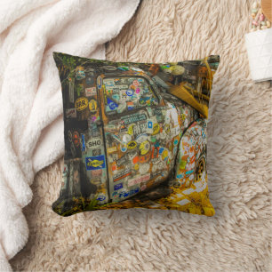 Coussin Key West est Art, Vieux Camion Pickup