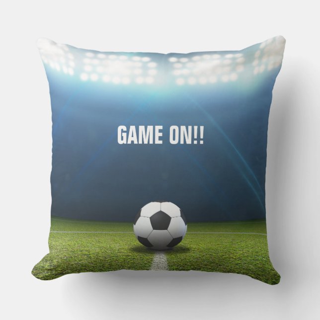 Coussin Kickoff Stadium Et Soccer Ball (Recto)