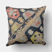 Coussin Kilim décoratif, tissage Navaho, textile tissé (Verso)