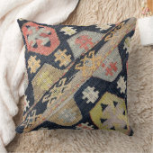 Coussin Kilim décoratif, tissage Navaho, textile tissé (Couverture)