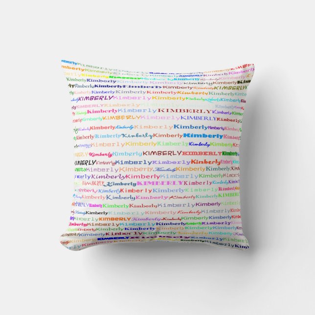 Coussin Kimberly Text Design II Jeu d'oreiller (Recto)