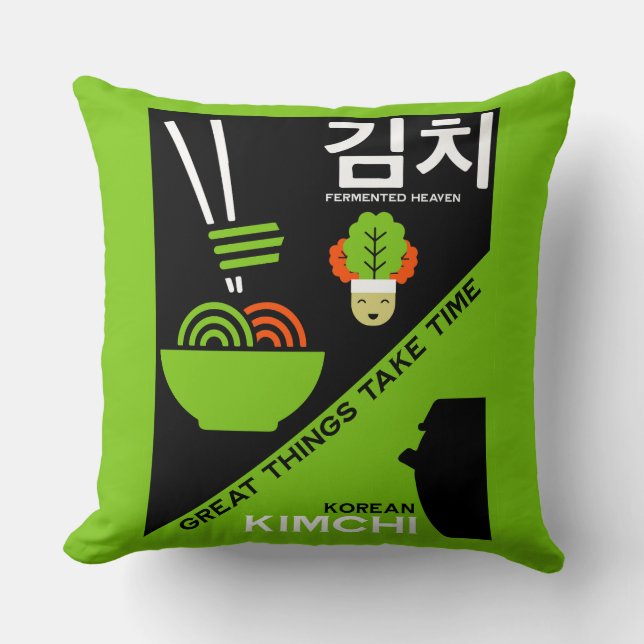 Coussin Kimchi sud-coréen (Recto)