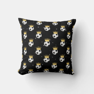 Coussin King Football / Soccer Motif sans couture