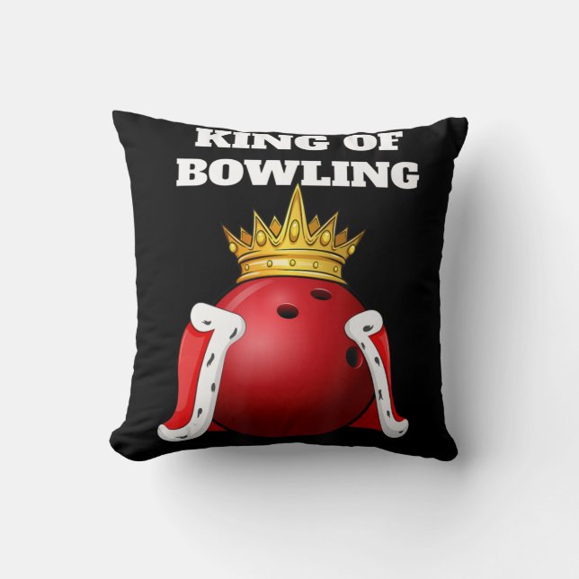Coussin King of Bowling Bowling Player Boys (Recto)