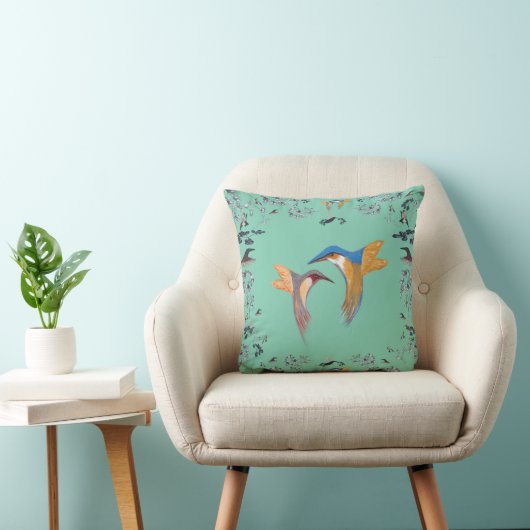 Coussin Kingfish in Love Thème d'été (Chaise)