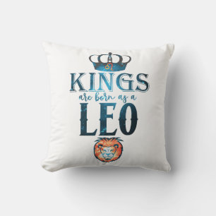 Coussin KINGS est né comme LEO Zodiac Sign Juillet Août