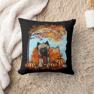 Coussin KiniArt Cairn Terrier automne