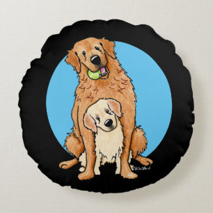 Coussin KiniArt Golden Retrievers