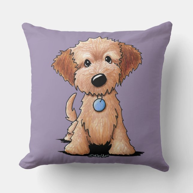 Coussin KiniArt mini Goldendoodle (Recto)