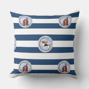 Coussin KiniArt Nautilique Hublots de Basset