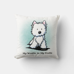 Coussin KiniArt Westie Meilleure amie