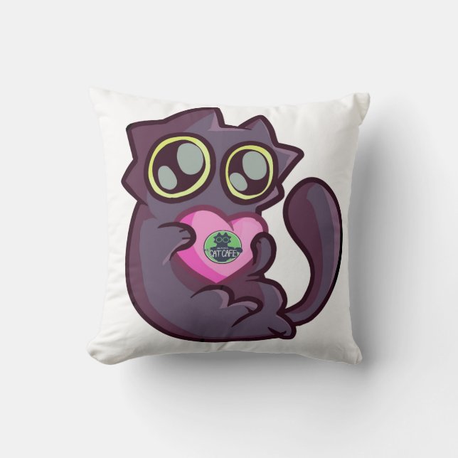 Coussin KitKat vous aime - Le café des chats d'Alaska (Recto)