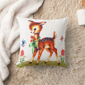Coussin Kitschy mignon de cerfs communs (Couverture)