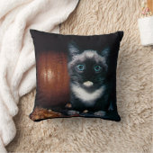 Coussin Kitten et Citrouille pour Halloween (Couverture)