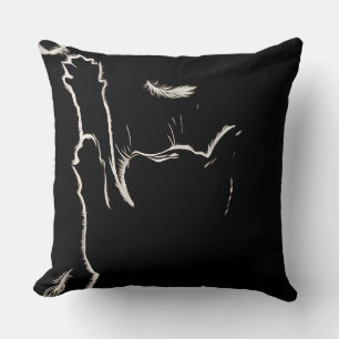 Coussin Kitten peint avec lumière