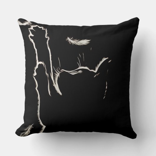 Coussin Kitten peint avec lumière (Recto)