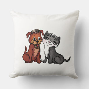 Coussin Kitty et Puppy