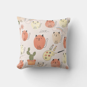 Coussin Kitty Kitten Chats : Motif animal mignon