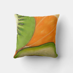 Coussin Kiwi Avocat Orange Aliments préférés !