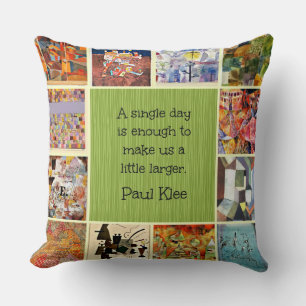 Coussin Klee - Collage Coloré