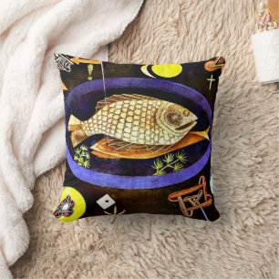 Coussin Klee - peinture Aroundfish
