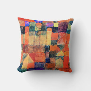 Coussin Klee - Ville aux trois domaines